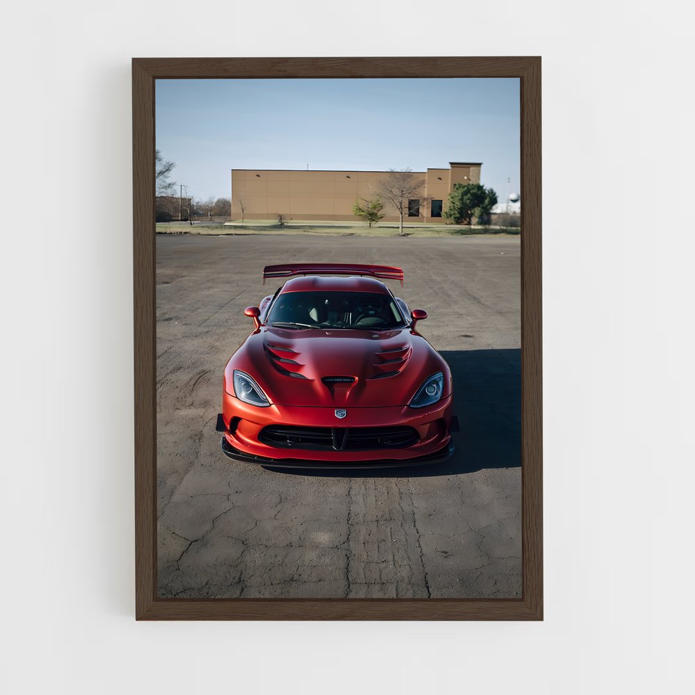 Poster Viper Rouge – affiche Dodge (vue 5)